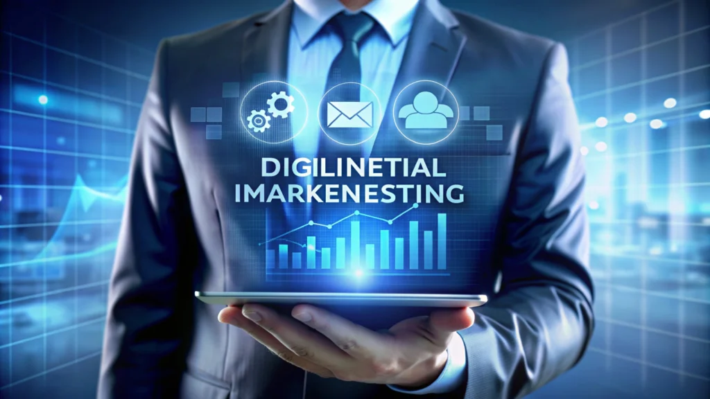 best digital marketing strategist holding tablet